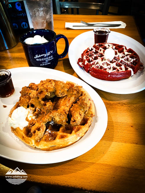 Johnny D’s Waffles: Chicken and Waffles and the Famous Red Velvet, Worth the Wait