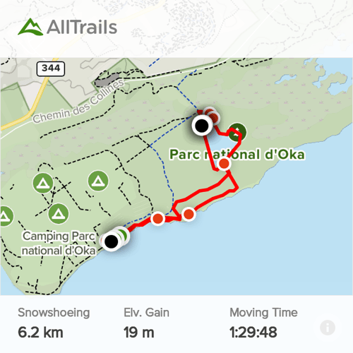 Snowshoeing: La Sauvagine trail